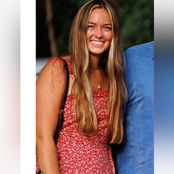 Altar’d State Red White and Blue Flower Dress - Picture 5 of 6